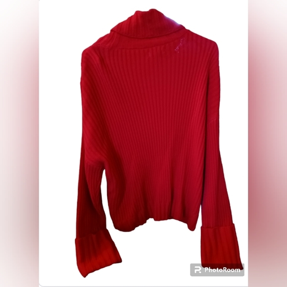 Nine West Turtleneck Sweater Red - Picture 2 of 2
